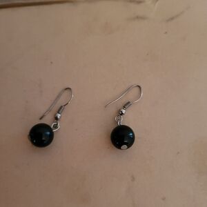 Elegant Black Drop Earrings